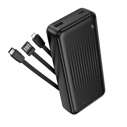 Powerbank Borofone 20000mAh BJ79A s káblom USB-C/Lightning čierna