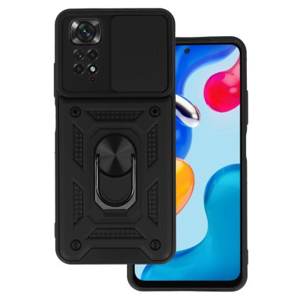 Slide Camera Armor Case pre Xiaomi Redmi Note 11/11S čierne