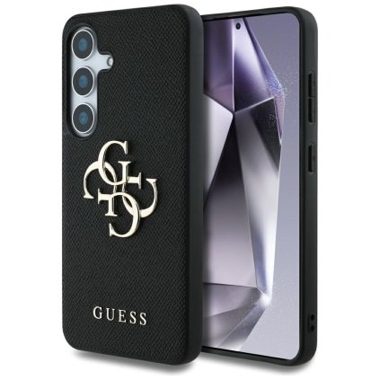 Guess Hardcase 4G Grained Big and Classic Logo Samsung Galaxy S25 Plus cierne puzdro