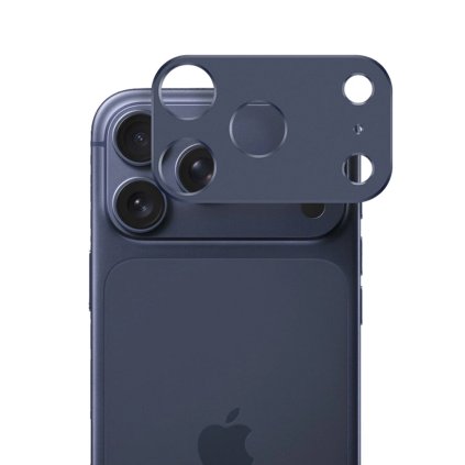 Techsuit celoplošné sklo na fotoaparát iPhone 17 Pro Max tmavomodrá