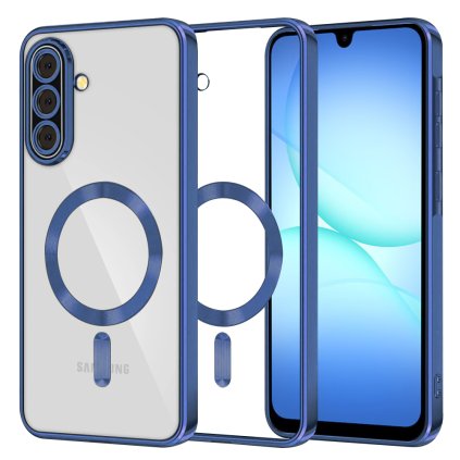 Techsuit Luxury Crystal MagSafe pre Samsung Galaxy A17 5G A17 4G tmavomodré puzdro