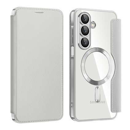 Puzdro na knihu Techsuit SmartMag pre Samsung Galaxy A17 5G A17 4G šedé