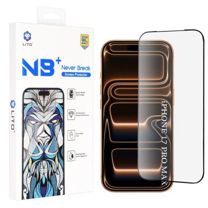 Ochranné sklo Lito iPhone 17 Pro Max-18 Pro Max čierne