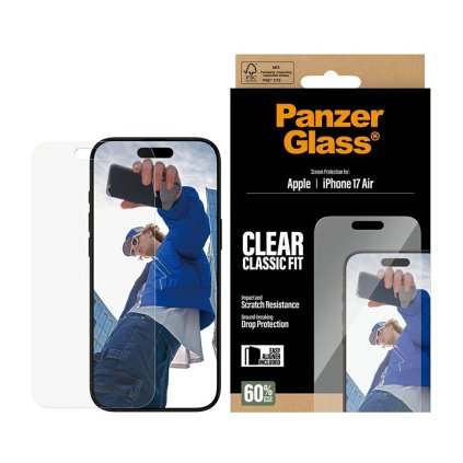 PanzerGlass® Classic Fit ochranné sklo s EasyAlignerom iPhone 17 Air číre