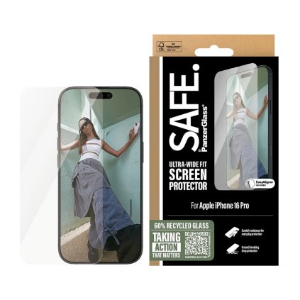 PanzerGlass® SAFE Ultra-Wide Fit ochranné sklo iPhone 16 Pro číre