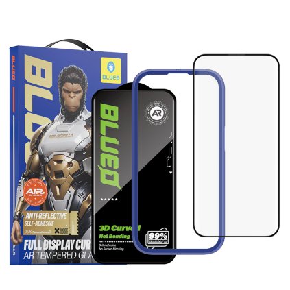 Blueo 3D ochranné sklo na iPhone 16 Pro čierne