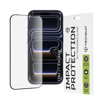 Ochranné sklo Techsuit 111D pre iPhone 17 Pro čierne