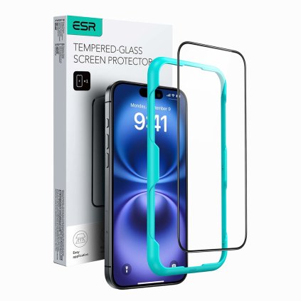 ESR tvrdené sklo iPhone 16 Plus čierna