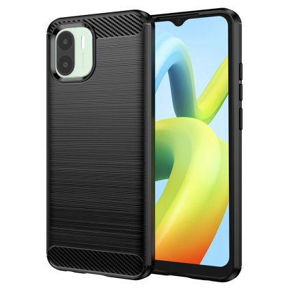 Techsuit karbón silikón Xiaomi Redmi A1 A2 čierne puzdro
