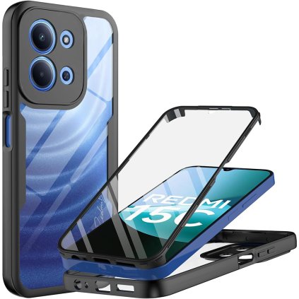 Techsuit ColorVerse 360 Series + ochranné sklo Xiaomi Redmi 15C 4G/5G čierna