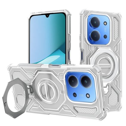 Techsuit Carbon Shield PRO puzdro pre Xiaomi Redmi 15C 4G 5G Poco C85 4G biela priehľadná