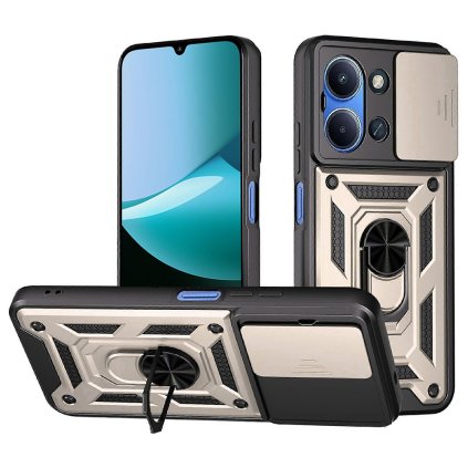 Techsuit CamShield Series puzdro pre Xiaomi Redmi 15C 4G Redmi 15C 5G zlatá