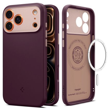 Spigen Caseology Nano Pop MagSafe Puzdro pre iPhone 17 Pro Max Burgundská