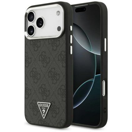Guess Puzdro 4G Triangle Logo MagSafe pre iPhone 17 Pro Max čierne