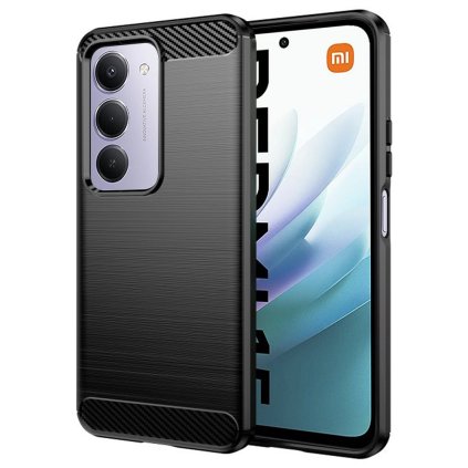 Techsuit Carbon Silikónové puzdro pre Xiaomi Redmi 15 4G 5G čierne