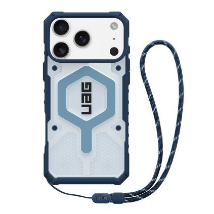 UAG Pathfinder Clear MagSafe pre iPhone 17 Pro Max modrá šnúrka