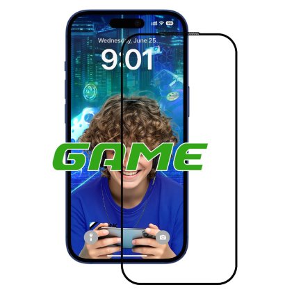 ANANK 2.5D 5X zosilnený protišmykový chránič obrazovky iPhone 17 Pro Max čierny