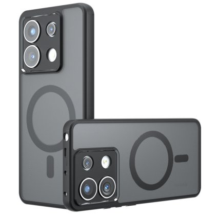 Techsuit PureFrost MagSafe puzdro pre Xiaomi Redmi Note 13 Pro 5G Poco X6 cierne