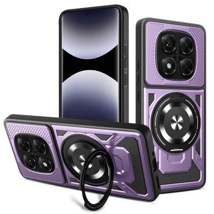 Techsuit RuggedCam puzdro pre Xiaomi Redmi Note 14 Pro 5G Note 14 Pro+ 5G Poco X7 fialová