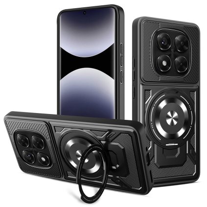 Techsuit RuggedCam puzdro pre Xiaomi Redmi Note 14 Pro 5G Note 14 Pro+ 5G Poco X7 čierna