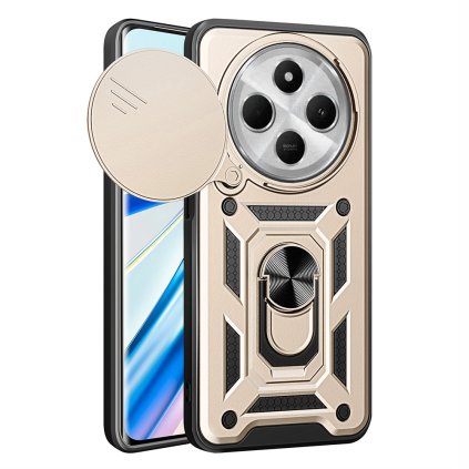 Techsuit Puzdro CamShield Series pre Xiaomi Redmi 14C Poco C75 zlatá