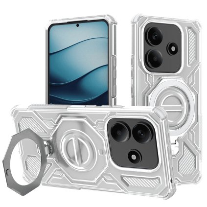 Techsuit Carbon Shield PRO pre Xiaomi Redmi Note 14 5G biely priehľadný puzdro