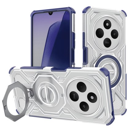 Techsuit Carbon Shield PRO pre Xiaomi Redmi 14C Poco C75 modré transparentné puzdro