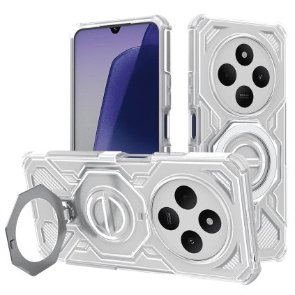 Techsuit Carbon Shield PRO pre Xiaomi Redmi 14C Poco C75 biele priehľadné puzdro