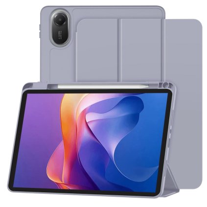 Techsuit Flex Trifold s držiakom na ceruzku pre Xiaomi Redmi Pad 2 fialová