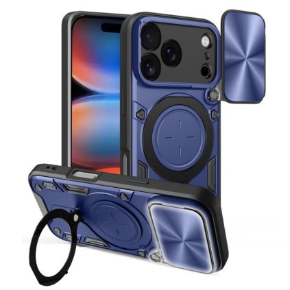 Techsuit CamGuard Pro pre iPhone 17 Pro Max modré puzdro