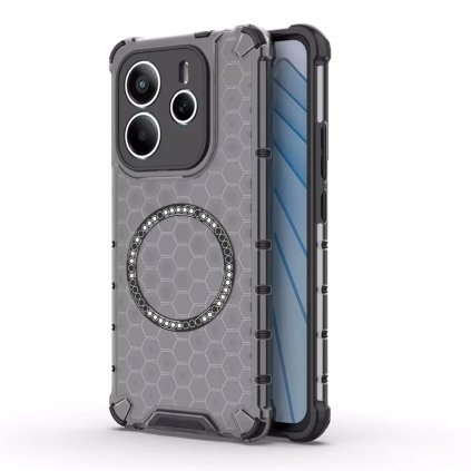 Techsuit HoneyComb Shield MagSafe pre Xiaomi Redmi Note 14 5G cierne puzdro