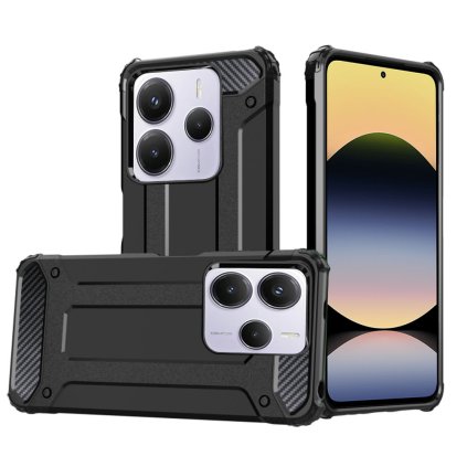 Techsuit Hybrid Armor pre Xiaomi Redmi Note 14 5G cierny