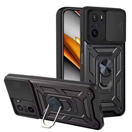 Techsuit Puzdro CamShield Series Xiaomi Mi 11i Poco F3 čierny