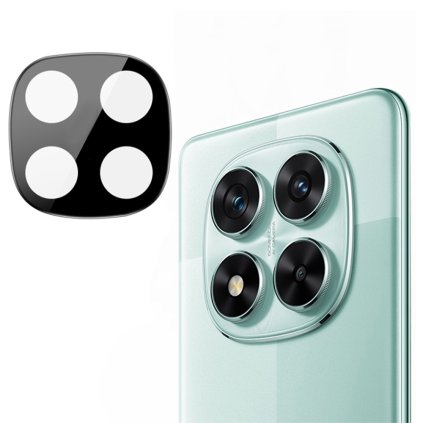 Techsuit - sklo na fotoaparát - Xiaomi Redmi Note 14 Pro 5G / Poco X7 - čierna