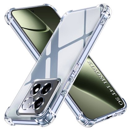 Techsuit Shockproof silikónové puzdro Xiaomi 14T priehľadné