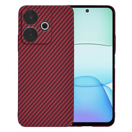 Techsuit FiberShell puzdro pre Xiaomi Redmi 13 Poco M6 4G červené