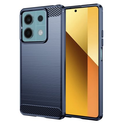 Techsuit Carbon Silikónové puzdro Xiaomi Redmi Note 13 5G modré