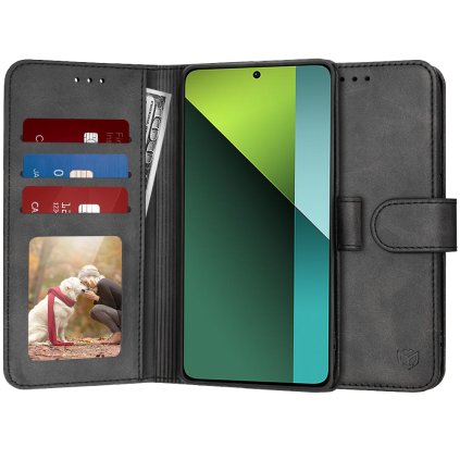 Techsuit Puzdro Kniha Xiaomi Redmi Note 13 Pro 5G Poco X6 Čierne
