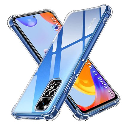Techsuit Narazuvzdorné priehľadné silikónové puzdro Xiaomi Redmi Note 11 Pro 12 Pro Clear