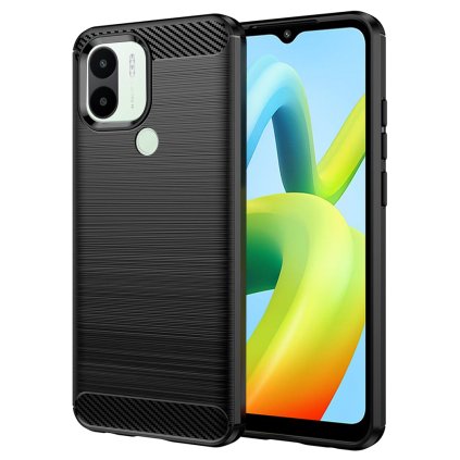 Techsuit Karbon Silikón Puzdro Xiaomi Redmi A1 A2 Čierny