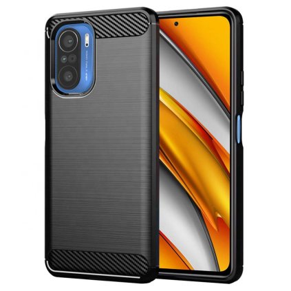 Techsuit Karbón Silikón Puzdro Xiaomi Mi 11i Poco F3 Čierny