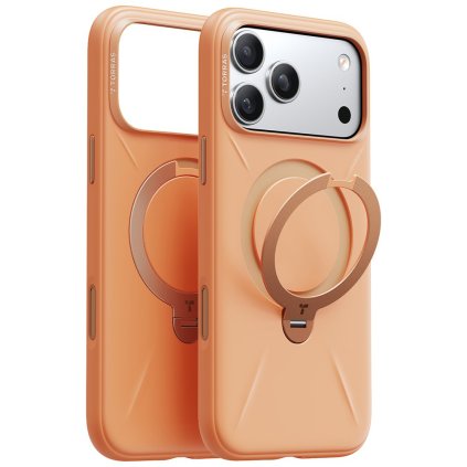 Torras QPRO Silikónové puzdro iPhone 17 Pro oranžové
