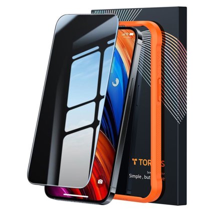 Torras GlassGo Epic Privacy iPhone 15 Pro Max čierne puzdro