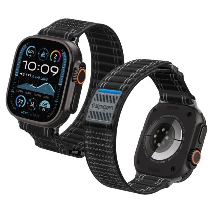 Spigen remienok WBF0 Apple Watch 8 10 SE Ultra 44 49mm cierny