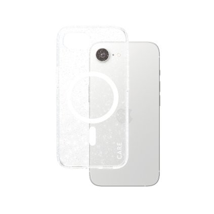 PanzerGlass CARE Flagship Urban Combat Star Lit s bielym Qi pre iPhone 16e priehľadné puzdro