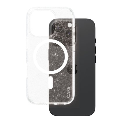 PanzerGlass CARE Flagship Urban Combat Star Lit Biele MagSafe iPhone 16 Pro Priehľadné Puzdro