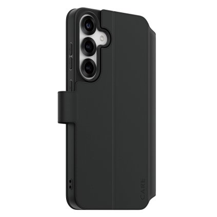 Puzdro PanzerGlass CARE Feature Kickstand Wallet pre Samsung Galaxy S25 Plus čierne