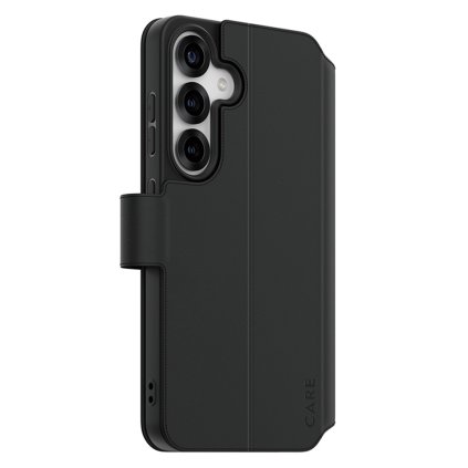 Puzdro s opierkou PanzerGlass CARE pre Samsung Galaxy S25 čierne