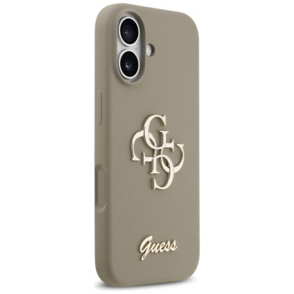 Guess Silicone Big 4G Script GUHCP17SSC4GSMW iPhone 17 Hnedé puzdro