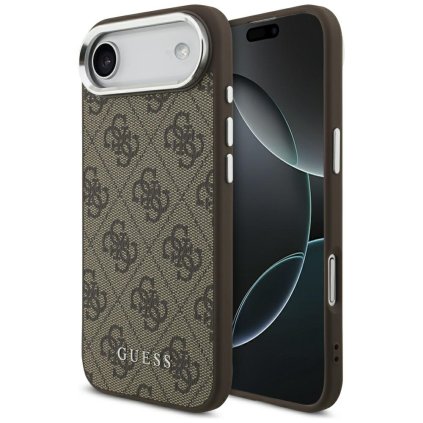 Guess Hardcase 4G Classic Logo MagSafe iPhone 17 Air Hnedý